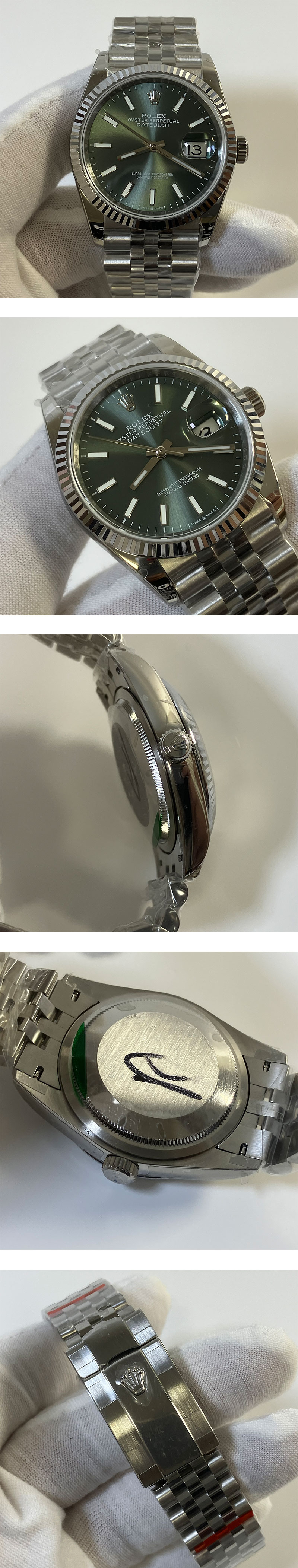 国際通販 ROLEX2024人気 デイトジャスト M126234-0051 グリーン 36mm N級品ブランドコピー腕時計 自動巻き カレンダー
